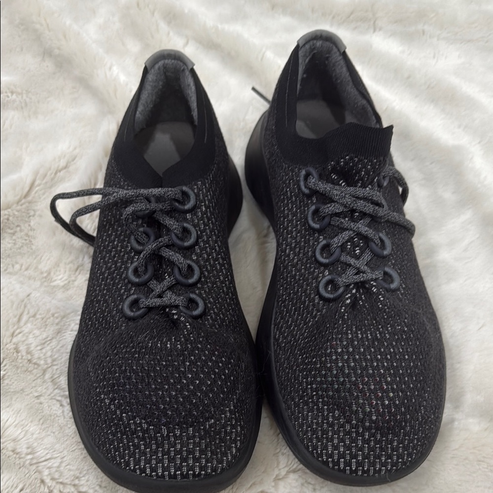 Allbirds Black Knit Lace-Up Sneakers
